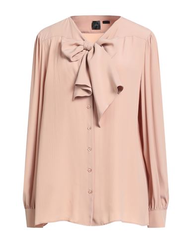 Pinko Woman Shirt Blush Size 10 Acetate, Silk In Pink