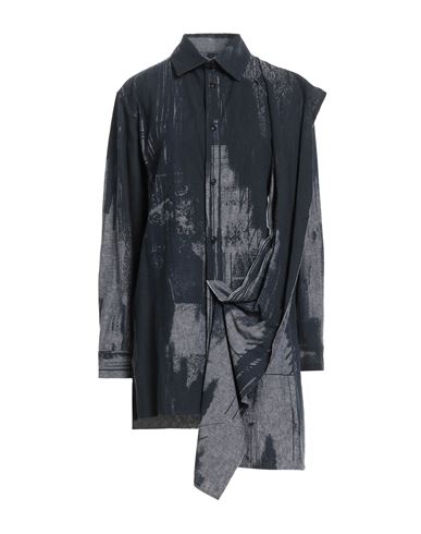 Y's Yohji Yamamoto Woman Shirt Black Size 2 Linen, Cotton In Black