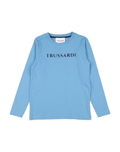 Trussardi Junior Toddler Boy T-shirt Light Blue Size 6 Cotton In Blue