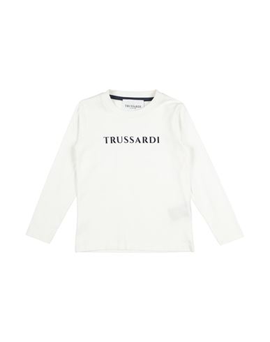 Trussardi Junior Toddler Boy T-shirt White Size 5 Cotton In White