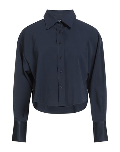 Kaos Woman Shirt Midnight Blue Size 4 Polyester, Viscose, Elastane In Blue