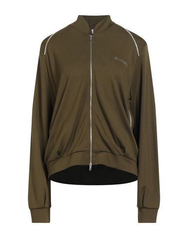 Blugirl Woman Sweatshirt Military Green Size S Viscose, Polyamide, Elastane In Green