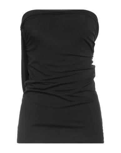 Motel Woman Top Black Size M Bamboo Fiber, Elastane In Black