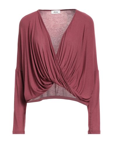 Dixie Woman Top Burgundy Size S Viscose, Modal, Elastane, Cashmere In Burgundy
