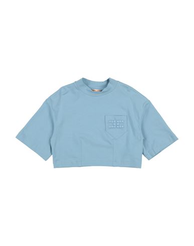 Elisabetta Franchi La Mia Bambina Toddler Girl T-shirt Light Blue Size 4 Cotton, Elastane In Blue
