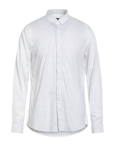 Armani Exchange Man Shirt White Size M Cotton, Elastane In White