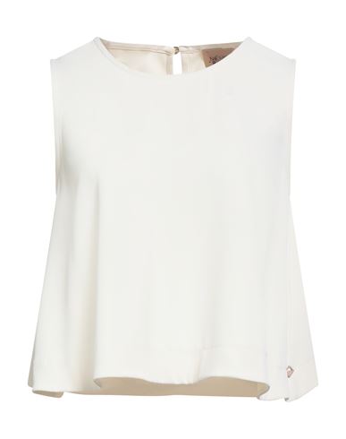 Même Road Woman Top Ivory Size 10 Polyester, Elastane In White