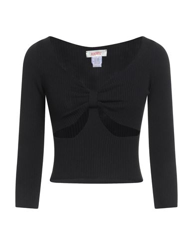 Kontatto Woman Sweater Black Size Onesize Viscose, Acrylic, Elastane In Black