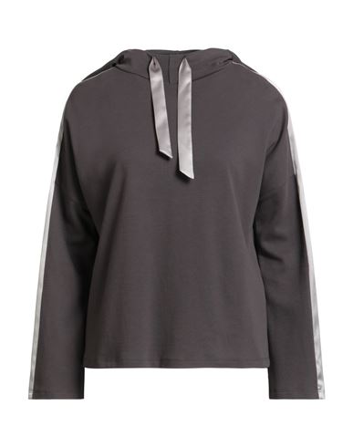 Purotatto Woman Sweatshirt Grey Size 8 Silk, Elastane, Cotton In Gray