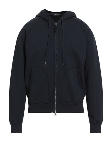 Tom Ford Man Sweatshirt Midnight Blue Size 40 Cotton, Lambskin In Blue