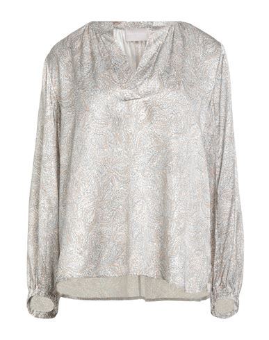 Hemisphere Woman Top Sand Size Xl Silk, Elastane In Gold