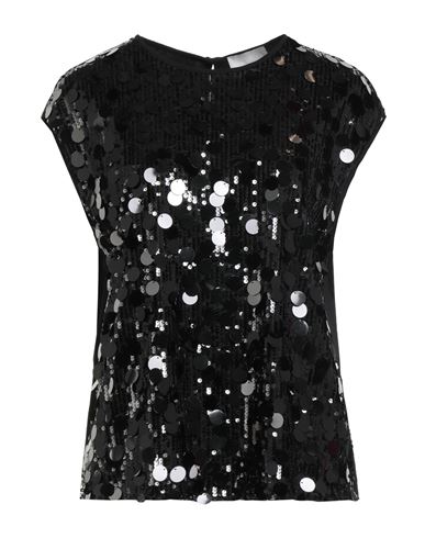 Hemisphere Woman Top Black Size Xl Polyester, Viscose, Elastane In Black