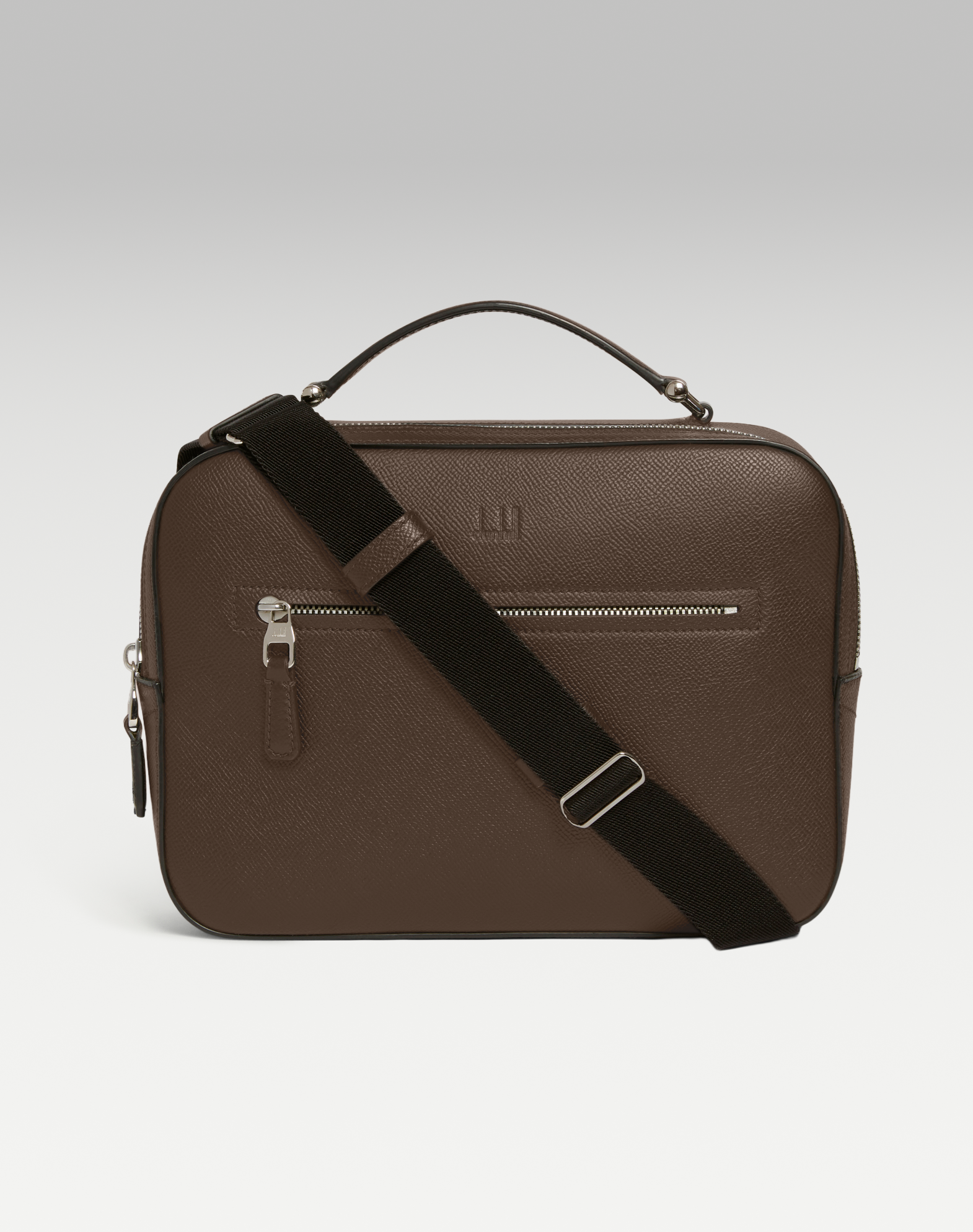 Dunhill Cadogan Top Handle Messenger Bag In Brown