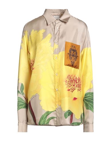 Pierre-louis Mascia Woman Shirt Beige Size M Silk In Multi