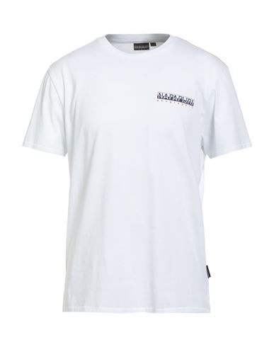 Napapijri Man T-shirt White Size M Cotton In White