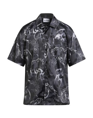 Han Kjobenhavn Purple Thunder Short-sleeve Shirt In Black