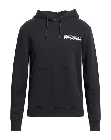 Napapijri Man Sweatshirt Black Size M Cotton In Black