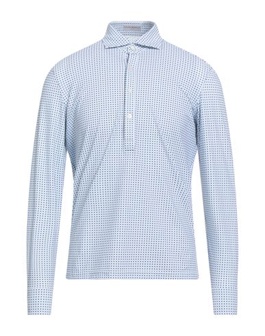 Ghirardelli Man Shirt White Size 15 ¾ Polyamide, Elastane In Blue