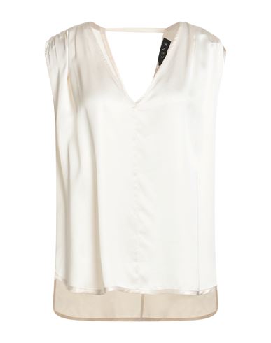 Icona Woman Top Ivory Size 10 Viscose In White