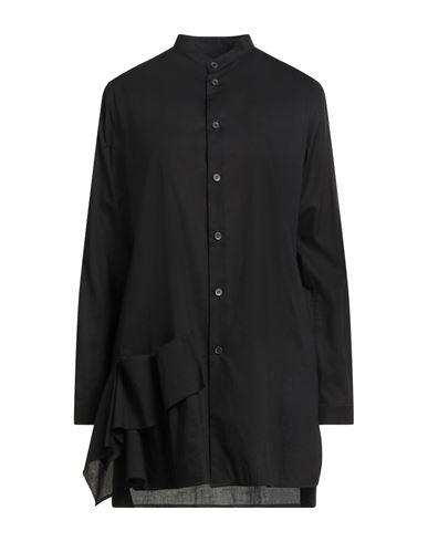 Y's Yohji Yamamoto Woman Shirt Black Size 2 Cotton In Black