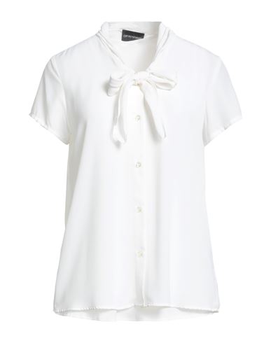Emporio Armani Woman Shirt White Size 10 Viscose In White