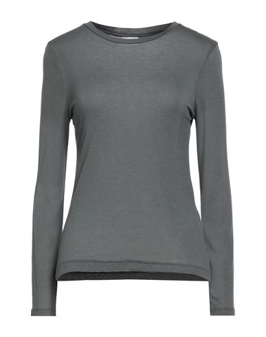 Dixie Woman T-shirt Grey Size M Viscose, Polyamide, Elastane, Cashmere In Gray
