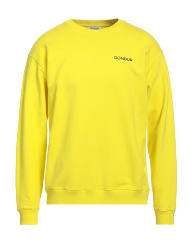 Dondup Man Sweatshirt Yellow Size L Cotton In Yellow