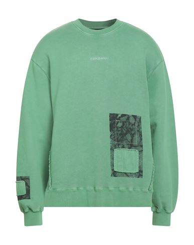A-cold-wall* Man Sweatshirt Light Green Size M Cotton In Green
