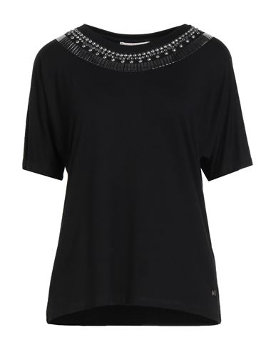 Kocca Woman T-shirt Black Size S Viscose, Elastane In Black