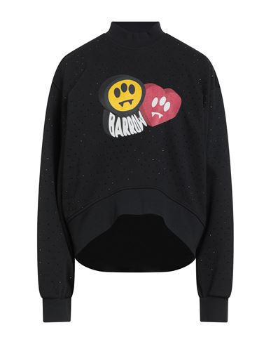 Barrow Woman Sweatshirt Black Size M Cotton In Black