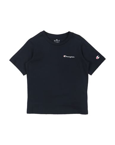 Champion Toddler Boy T-shirt Midnight Blue Size 5 Cotton In Black