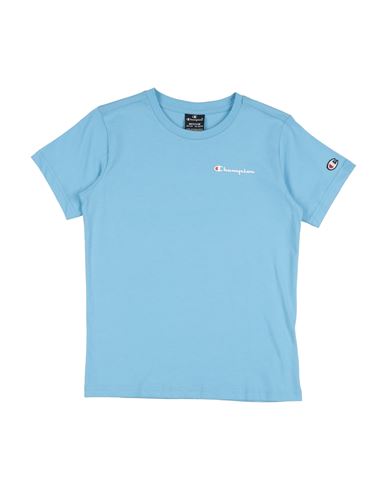 Champion Toddler Boy T-shirt Sky Blue Size 7 Cotton In Blue