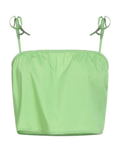 Jijil Woman Top Light Green Size 8 Cotton, Polyamide, Nylon In Green