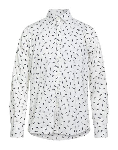 Canali Man Shirt White Size Xxl Cotton In White