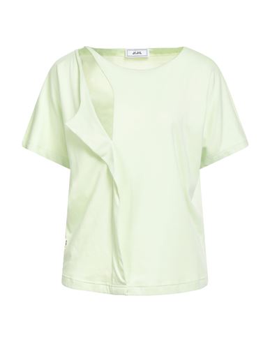 Jijil Woman T-shirt Light Green Size 8 Cotton In Green