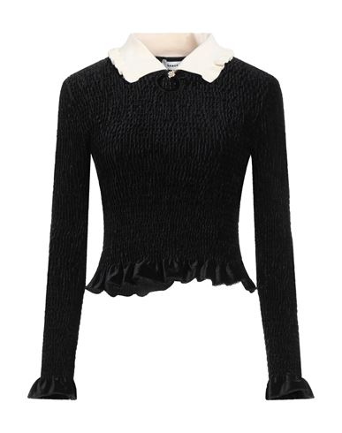 Sandro Woman Top Black Size 3 Polyester