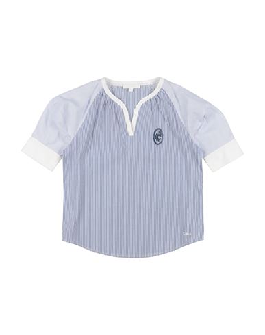 Chloé Toddler Girl Top Blue Size 6 Cotton In Blue