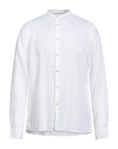 Seinse Man Shirt Off White Size Xl Linen In White