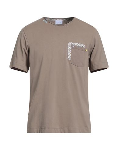 Seinse Man T-shirt Taupe Size M Cotton In Gray