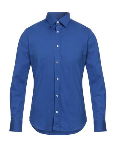 Rodrigo Man Shirt Bright Blue Size 15 ¾ Cotton In Blue