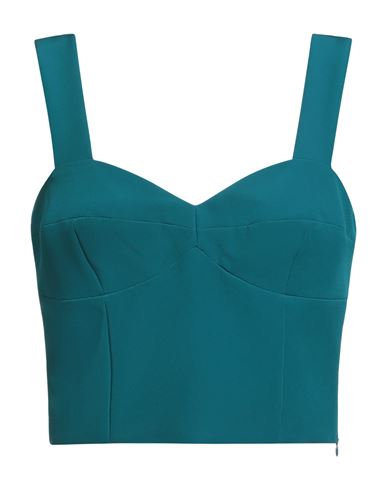Rebel Queen By Liu •jo Woman Top Deep Teal Size L Polyester, Elastane In Green