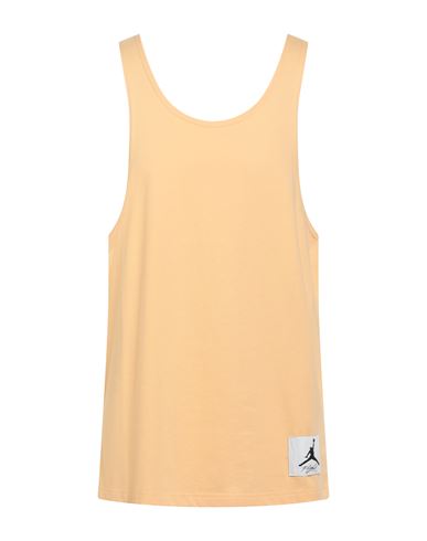 Jordan Man Tank Top Apricot Size Xl Cotton In Orange
