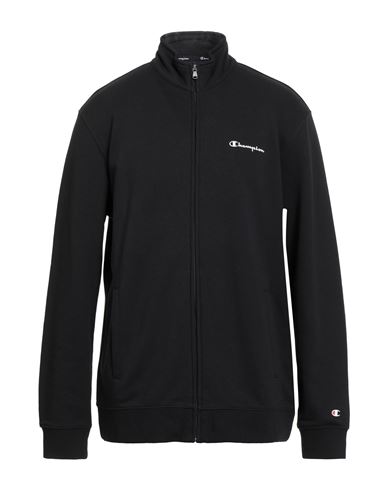 Champion Man Sweatshirt Black Size 4xl Cotton, Polyester, Elastane In Black