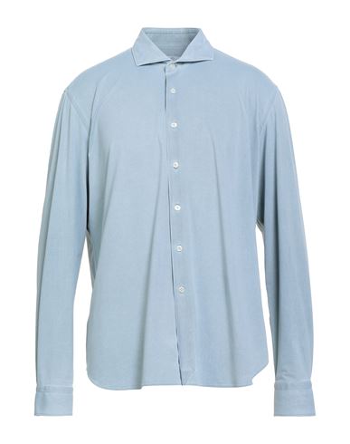 Orian Vintage Man Shirt Light Grey Size 17 ½ Polyamide, Elastane In Blue
