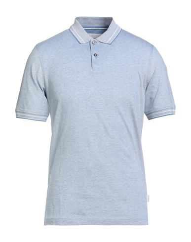 Bugatti Man Polo Shirt Sky Blue Size S Cotton In Blue