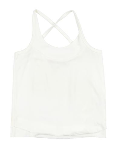 Imps & Elfs Toddler Girl Top White Size 6 Organic Cotton, Polyester, Elastane In White