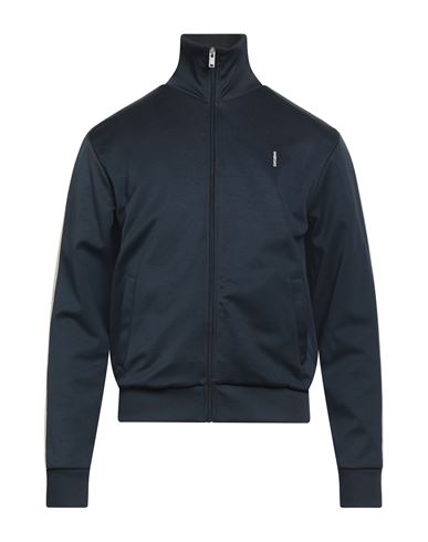 Sandro Man Sweatshirt Midnight Blue Size M Polyester, Cotton, Elastane In Blue