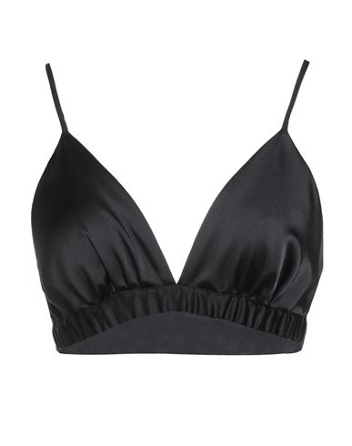 Simona Corsellini Party Edition Woman Top Black Size 6 Polyester, Elastane In Black
