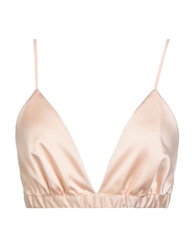 Simona Corsellini Party Edition Woman Top Apricot Size 4 Polyester, Elastane In Neutral