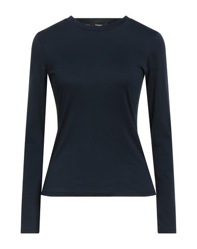 Theory Woman T-shirt Midnight Blue Size S Pima Cotton